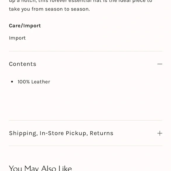 Free People X Understated Leather Gold Coast Hat Cowboy Hat O/S New - Picture 9 of 12